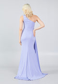 One Shoulder Dress with Drape