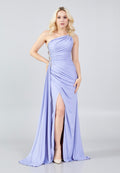 One Shoulder Dress with Drape