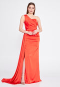 Maxi One Shoulder Evening Dress