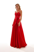 Spaghetti Strap Bow Maxi Dress