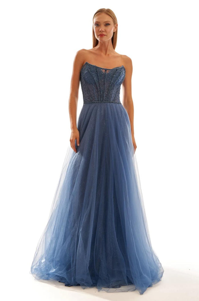 Strapless Tulle Maxi dress