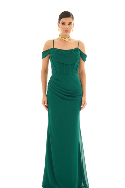 Corset Chiffon Maxi drees