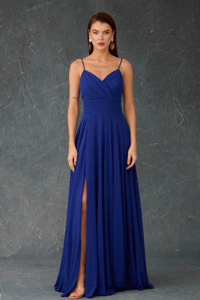 Spaghetti-Strap Chiffon Dress
