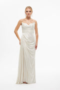 Strapless Maxi Dress With Drape