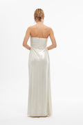 Strapless Maxi Dress With Drape