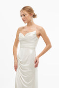 Strapless Maxi Dress With Drape