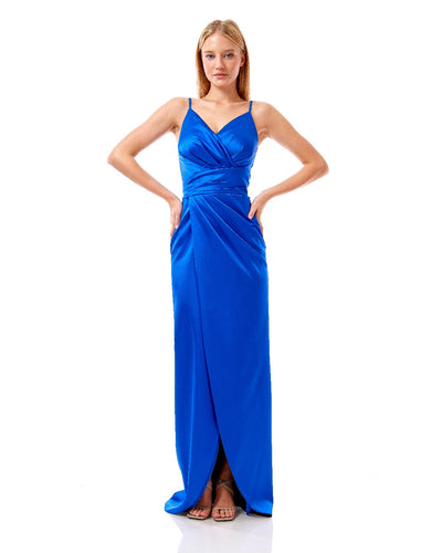 Satin Column Maxi Dress