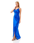 Satin Column Maxi Dress