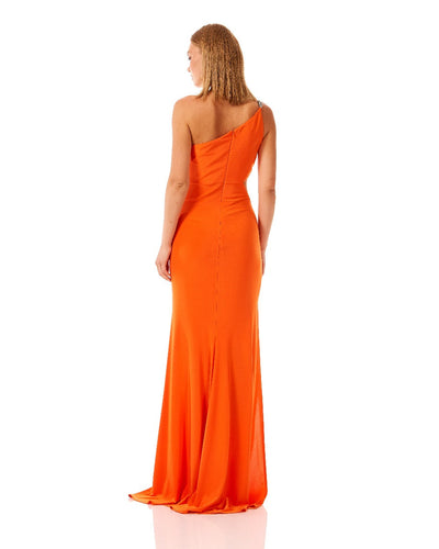 One Shoulder Cut Out Maxi Dress