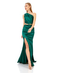 One Shoulder Cut Out Maxi Dress