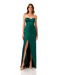 Satin Fit & Flare Maxi Dress