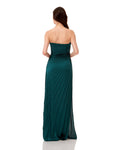 One Shoulder Pleated Maxi Dress