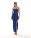 Strapless Cut Out Maxi Dress