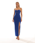 Strapless Cut Out Maxi Dress