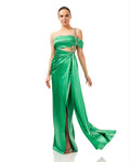 One Shoulder Cut Out Maxi Dress