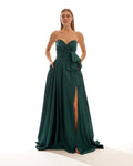 Strapless Bow Maxi Dress