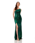 One Shoulder Polyester Maxi Dress