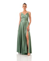 Spaghetti Strap Satin Maxi Dress