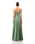 Spaghetti Strap Satin Maxi Dress