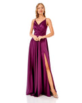 Spaghetti Strap Satin Maxi Dress