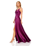 Spaghetti Strap Satin Maxi Dress