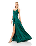 Spaghetti Strap Satin Maxi Dress