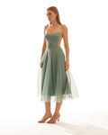 Tulle A-Line Midi Dress