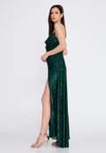 Strapless Sequin Dress