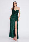 Strapless Sequin Dress